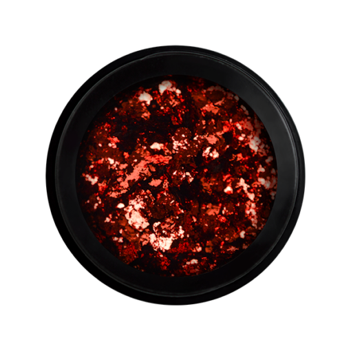 Metal Chrome Flakes - Sugar Red (red)